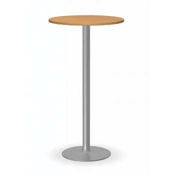 Konferenční stůl kruhový průměr  600x1100, buk, podnož šedá, OLYMPO
