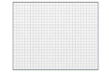 Bílá keramická popisovací tabule 1500x1200 mm, čtverce/rastr