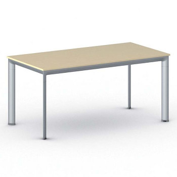 Jednací stůl 1600x 800x 740, bříza, podnož šedá, INVITATION