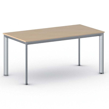 Jednací stůl 1600x 800x 740, buk, podnož šedá, INVITATION