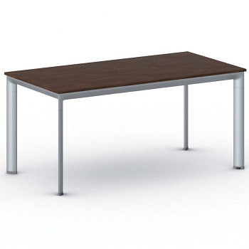 Jednací stůl 1600x 800x 740, ořech, podnož šedá, INVITATION