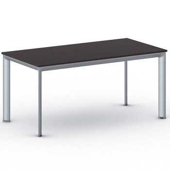 Jednací stůl 1600x 800x 740, wenge, podnož šedá, INVITATION