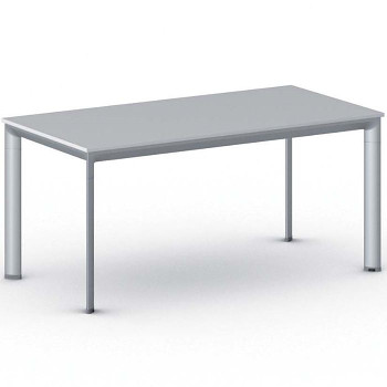 Jednací stůl 1600x 800x 740, šedá, podnož šedá, INVITATION