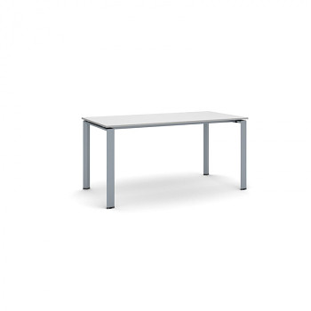 Jednací stůl 1600x 800x 750, šedá, podnož šedá, INFINITY
