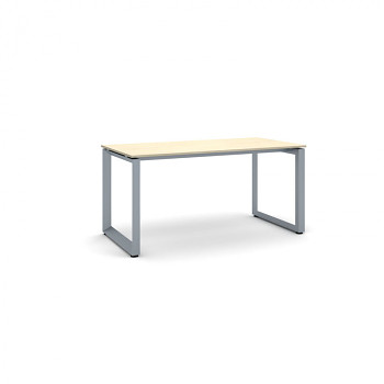 Jednací stůl 1600x 800x 750, bříza, podnož šedá, INSPIRE