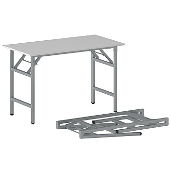 Konferenční stůl 1100x 500x 750, šedá, podnož šedá, FAST READY
