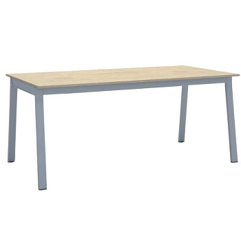Jednací stůl 1800x 900x 750, dub přírodní, podnož šedá, BASIC