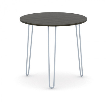 Konferenční stůl kruhový průměr  800x 730, wenge, podnož šedá, SPIDER