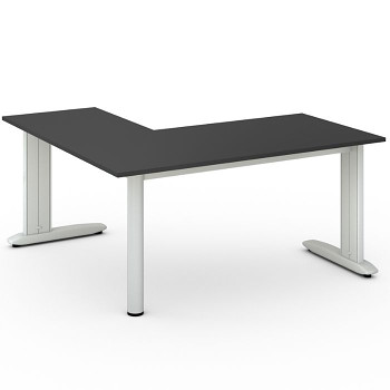 Stůl FLEXIBLE L, antracit, 1600x1600