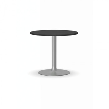 Konferenční stůl kruhový průměr  600x 500, antracit, podnož šedá, ZEUS